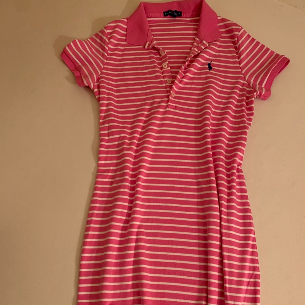 “Polo Ralph Lauren Cotton Mesh Polo Dress”